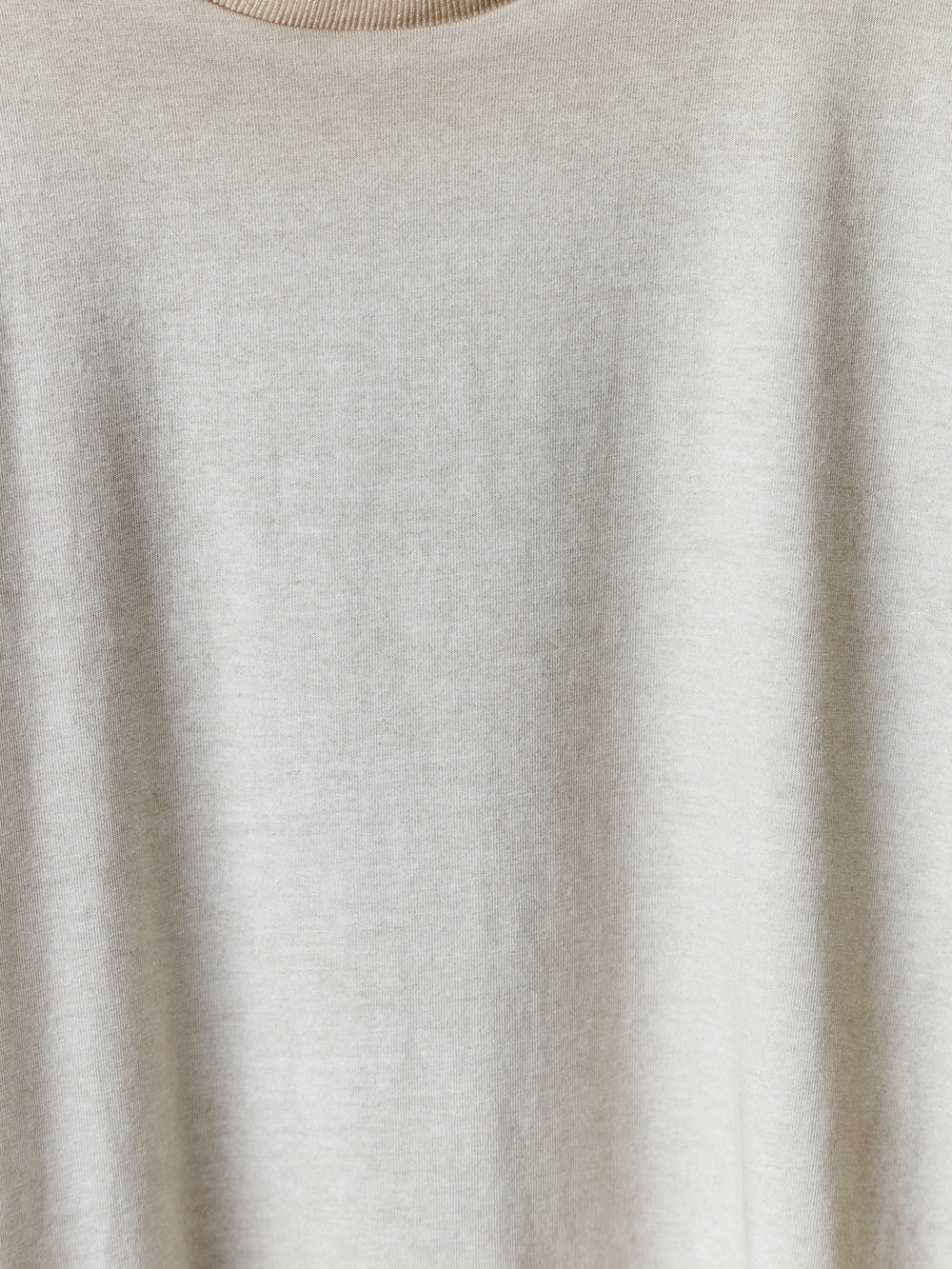 Hand Painted Cotton Jersey Tee Shirt Taupe