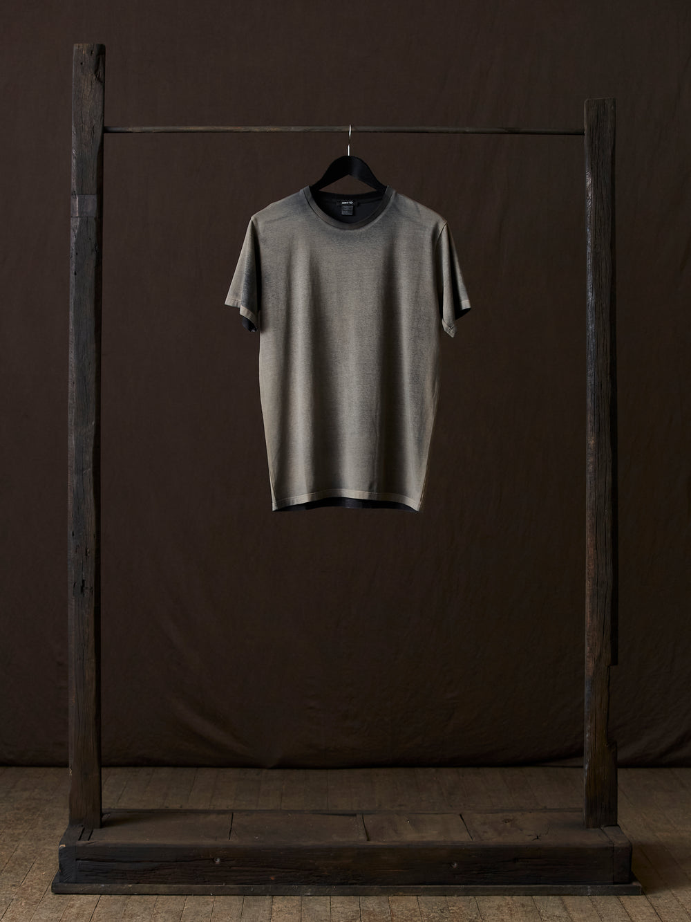 Hand Painted Cotton Jersey Tee Shirt N/Taupe