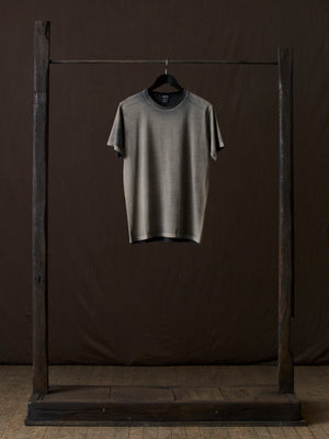 Hand Painted Cotton Jersey Tee Shirt N/Taupe