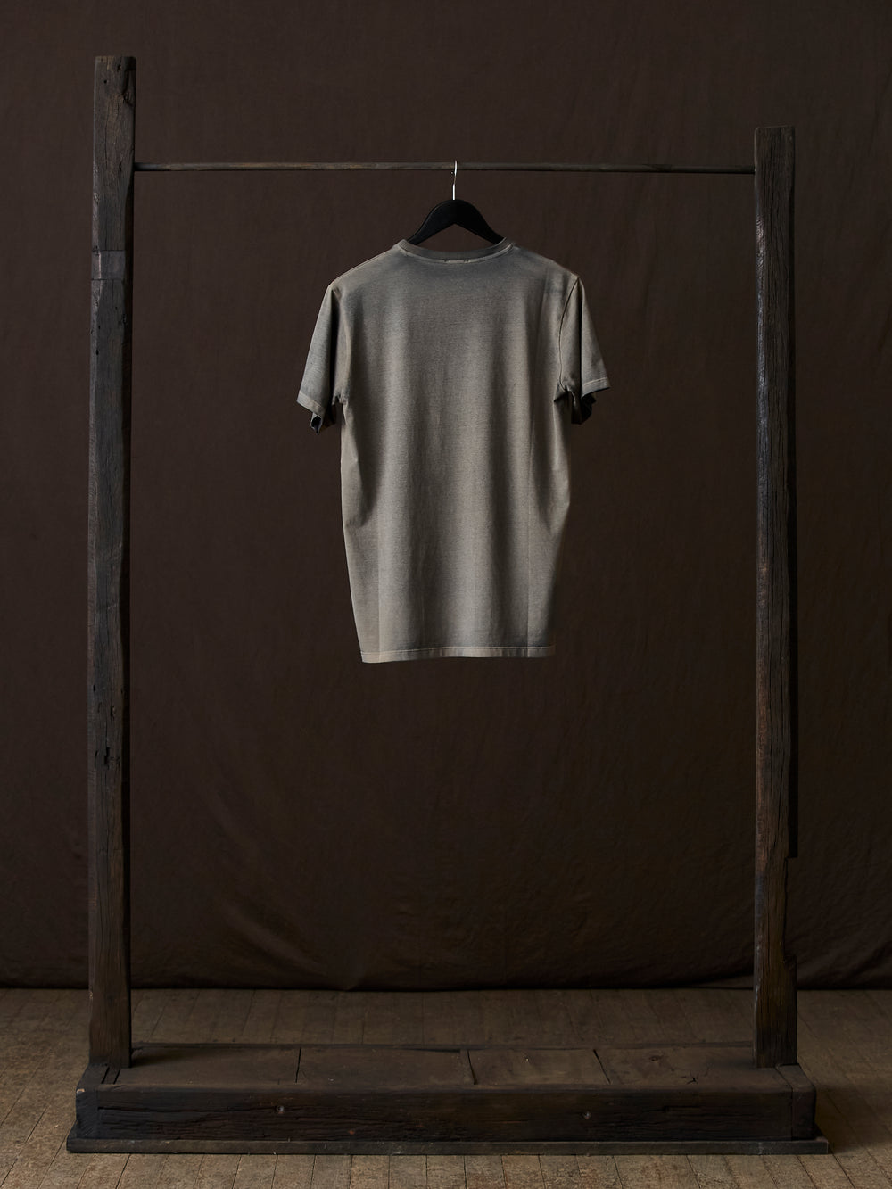 Hand Painted Cotton Jersey Tee Shirt N/Taupe