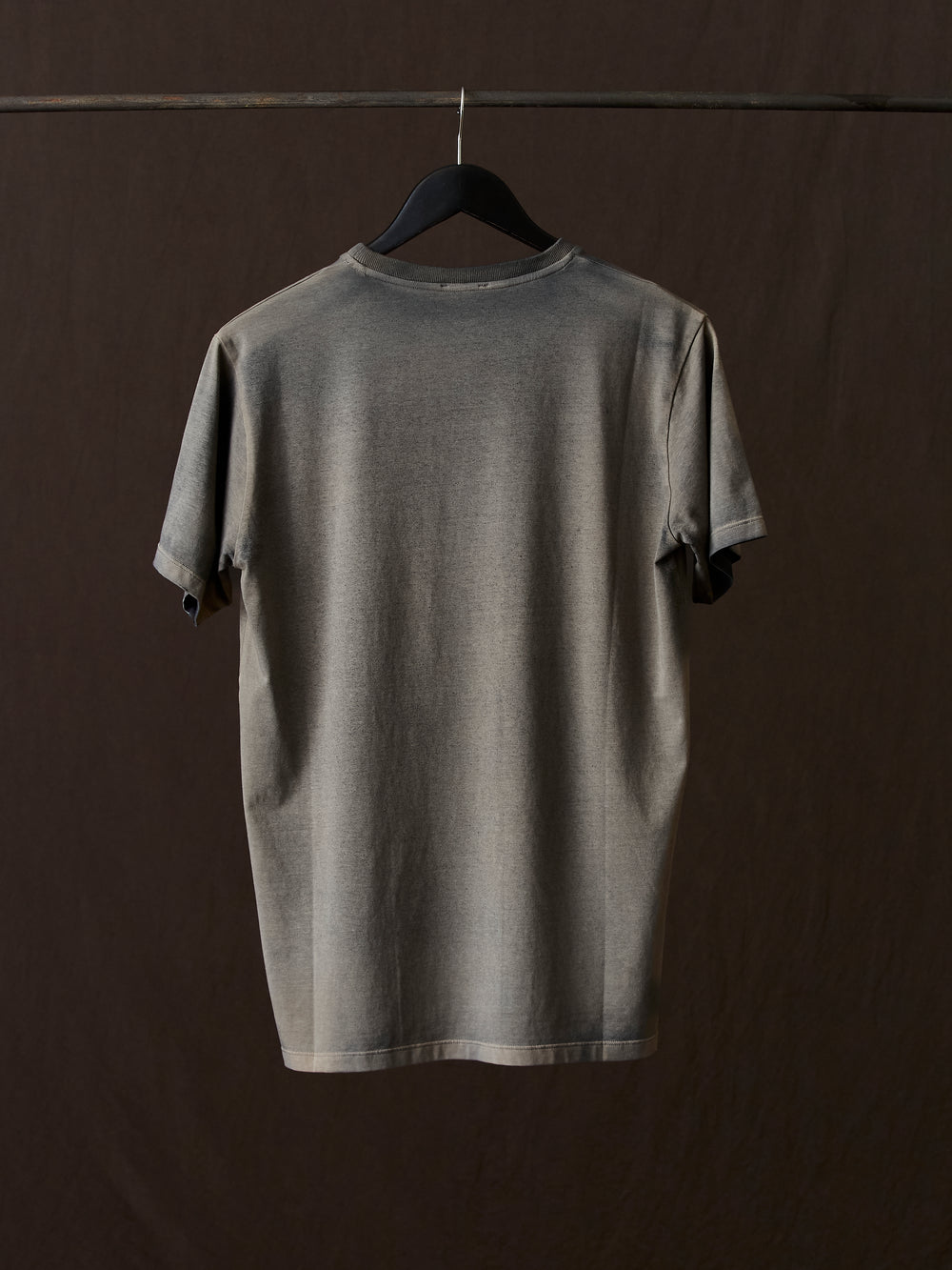 Hand Painted Cotton Jersey Tee Shirt N/Taupe