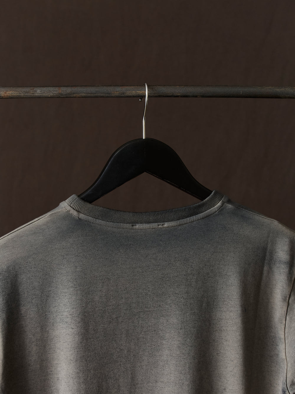 Hand Painted Cotton Jersey Tee Shirt N/Taupe
