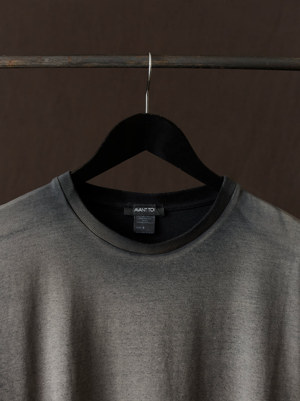 Hand Painted Cotton Jersey Tee Shirt N/Taupe