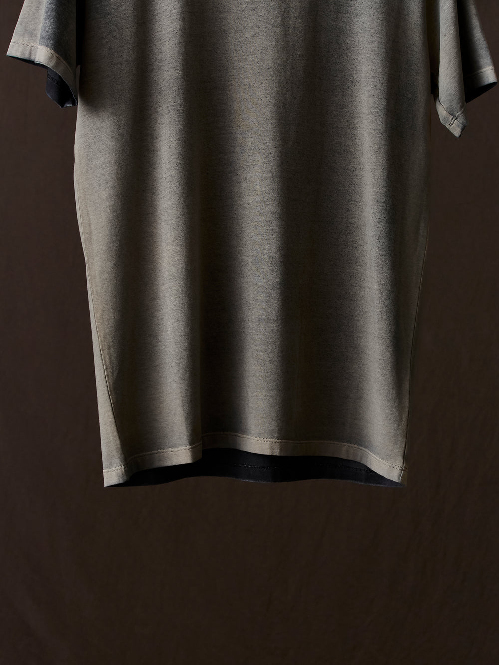 Hand Painted Cotton Jersey Tee Shirt N/Taupe