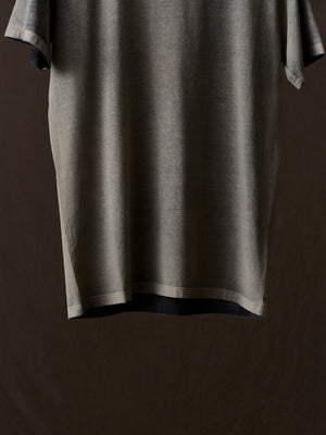 Hand Painted Cotton Jersey Tee Shirt N/Taupe