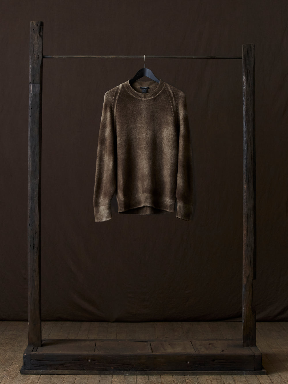 Hand Painted Brushed Cashmere Pullover w/ Raglan Sleeves Yak