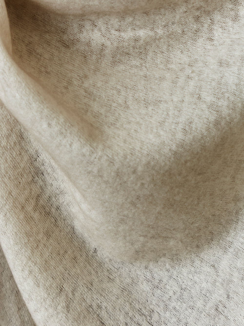 Unisex Hand Painted Cashmere Scarf Taupe
