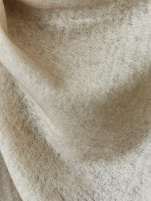 Unisex Hand Painted Cashmere Scarf Taupe