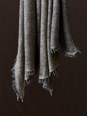 Unisex Hand Painted Cashmere Scarf N/Taupe