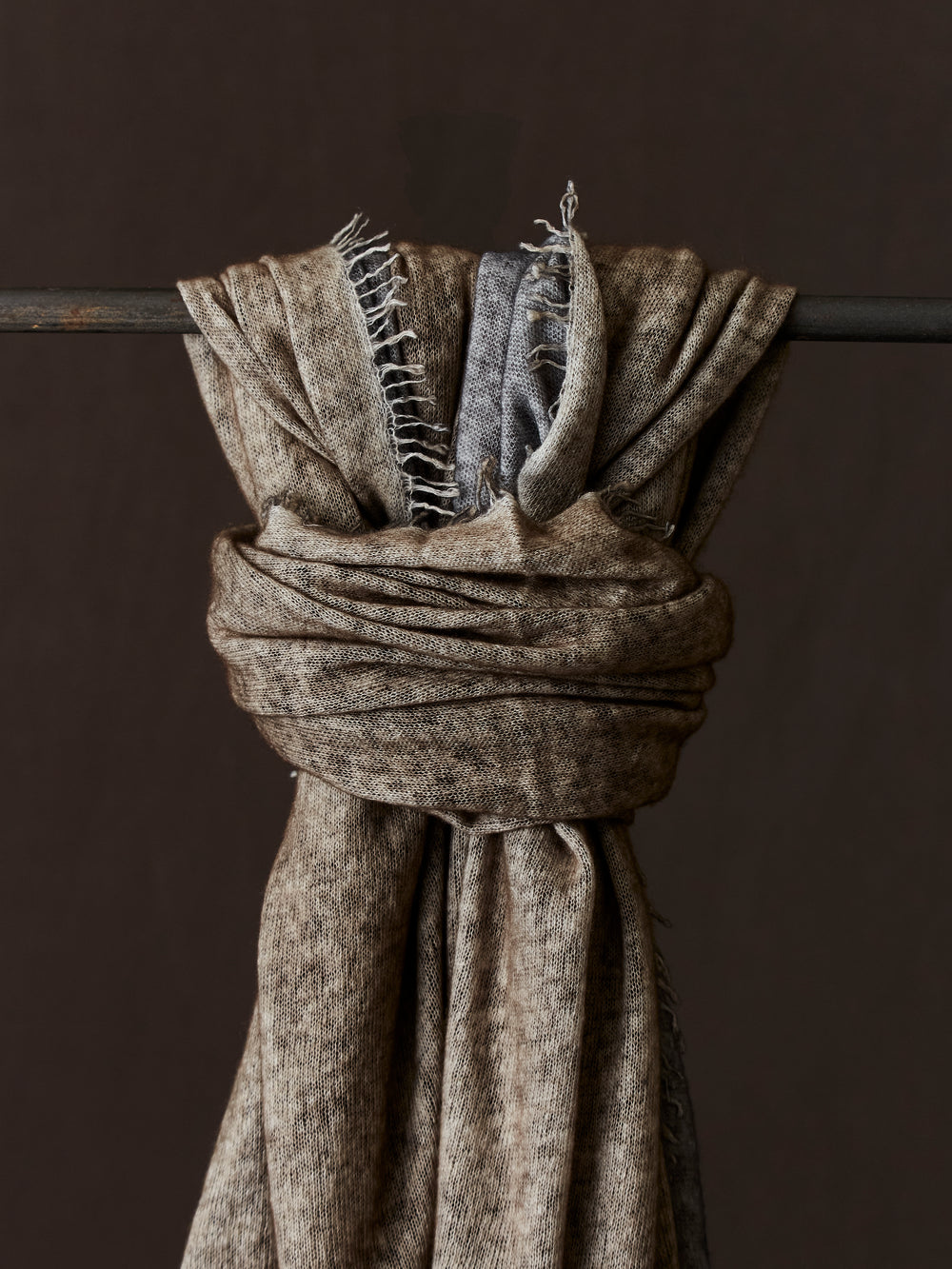 Unisex Hand Painted Cashmere Scarf N/Yak