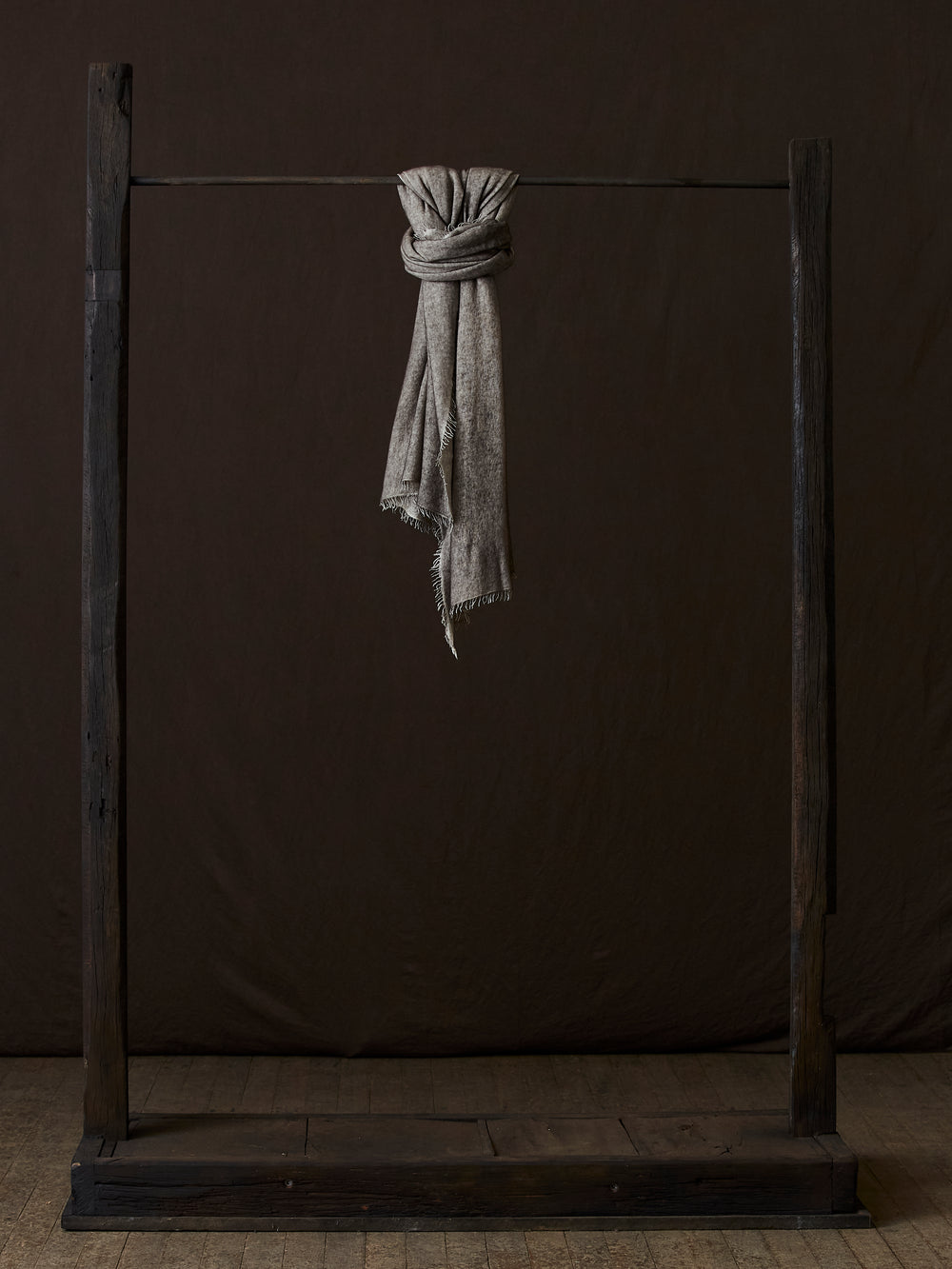 Unisex Bi-Colour Cashmere Scarf Carruba / Taupe