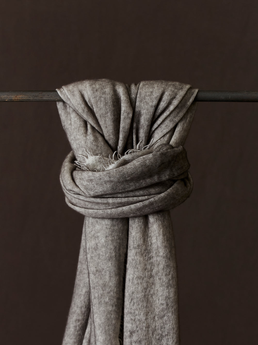 Unisex Bi-Colour Cashmere Scarf Carruba / Taupe