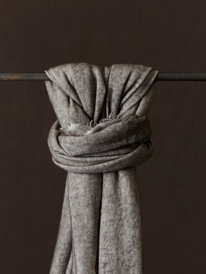 Unisex Bi-Colour Cashmere Scarf Carruba / Taupe