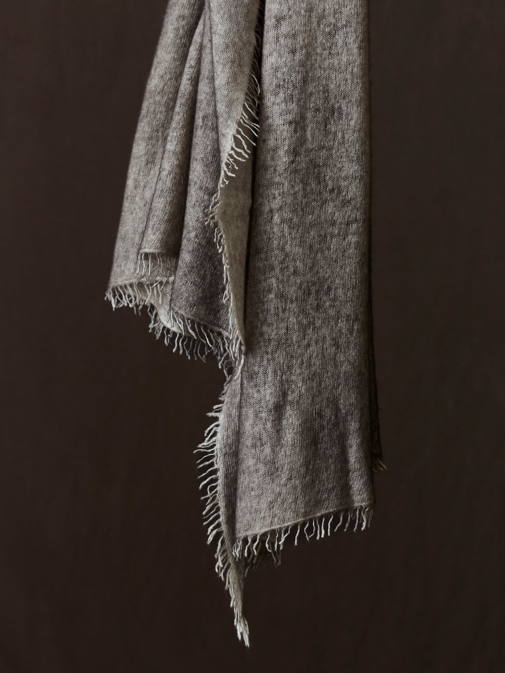 Unisex Bi-Colour Cashmere Scarf Carruba / Taupe
