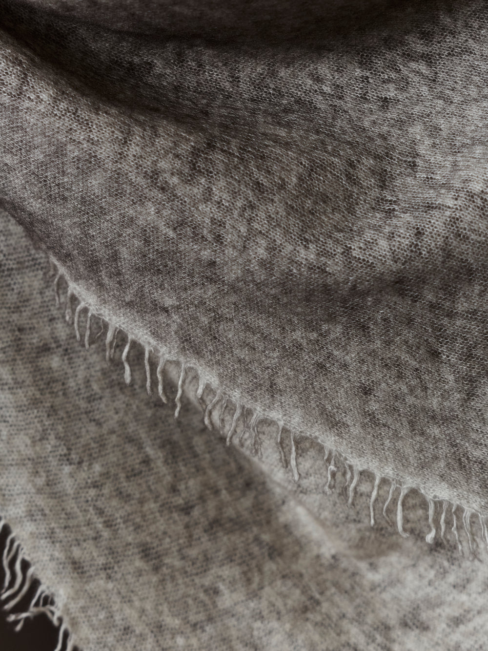 Unisex Bi-Colour Cashmere Scarf Carruba / Taupe