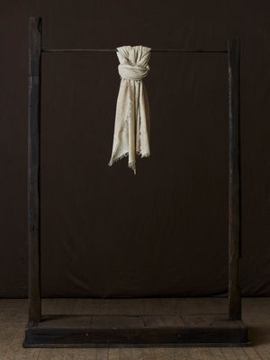 Unisex Bi-Colour Cashmere Scarf Vaniglia / Taupe