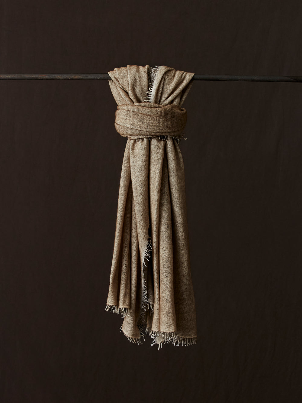 Unisex Bi-Colour Cashmere Scarf Camel / Carruba