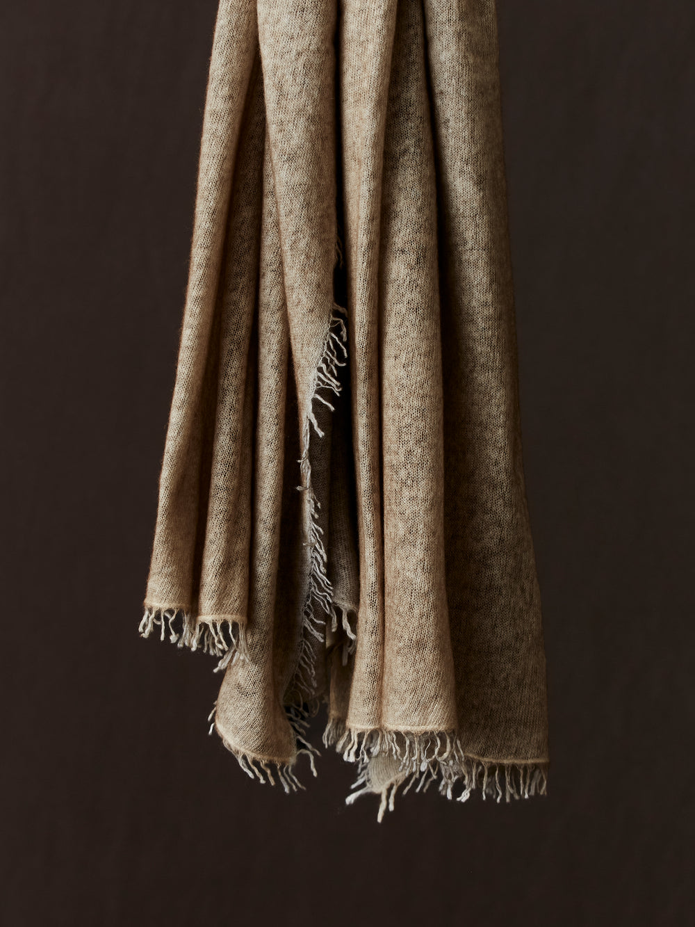 Unisex Bi-Colour Cashmere Scarf Camel / Carruba