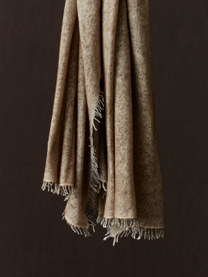 Unisex Bi-Colour Cashmere Scarf Camel / Carruba