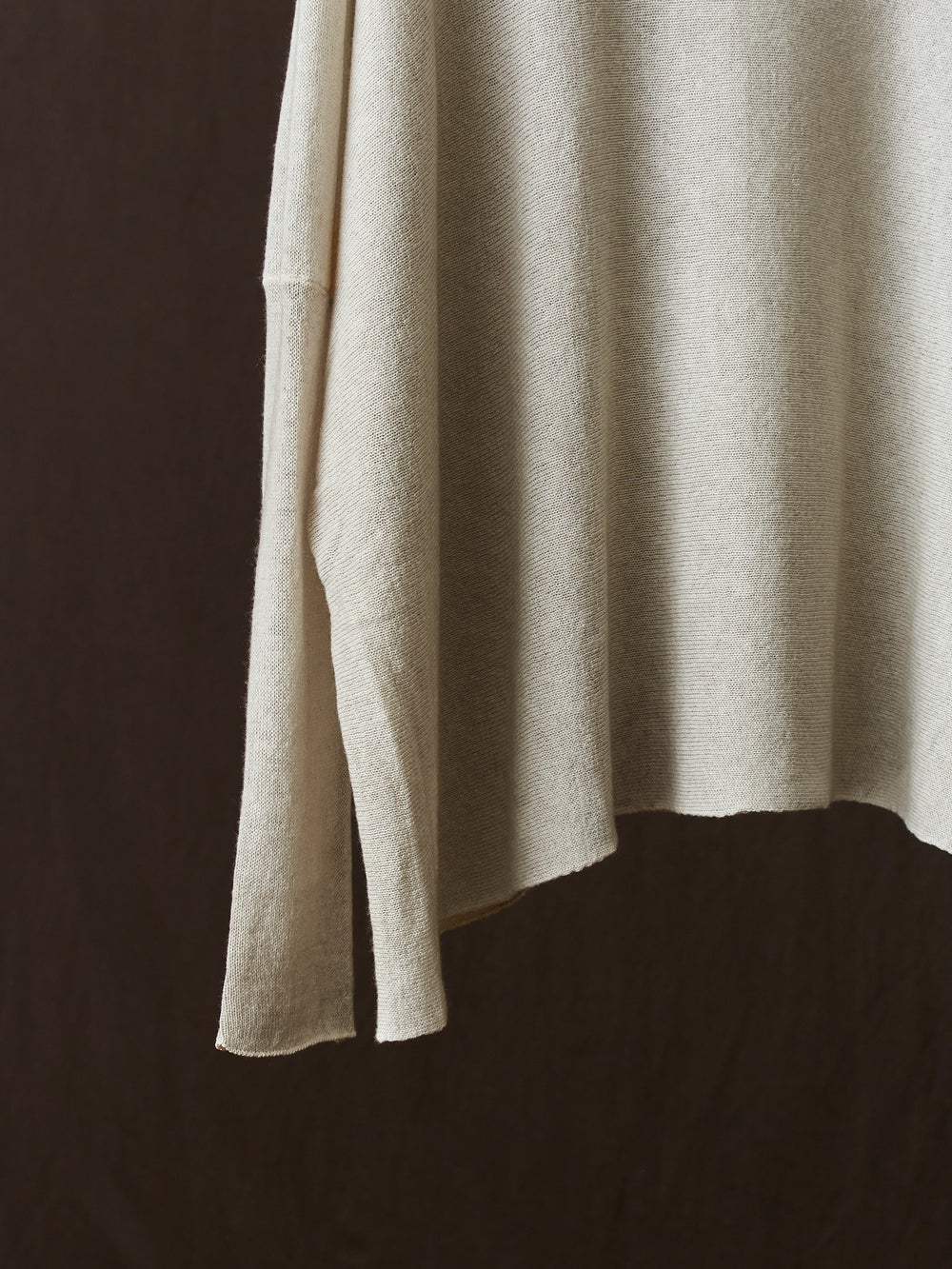 Hand Painted Light Cashmere Pullover Taupe