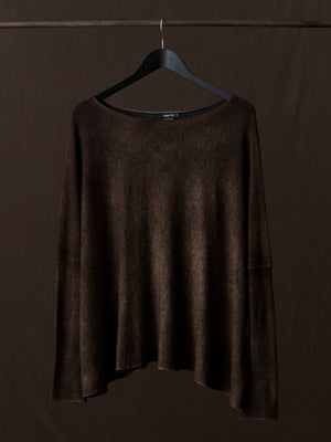 Hand Painted Light Cashmere Pullover N/Yak