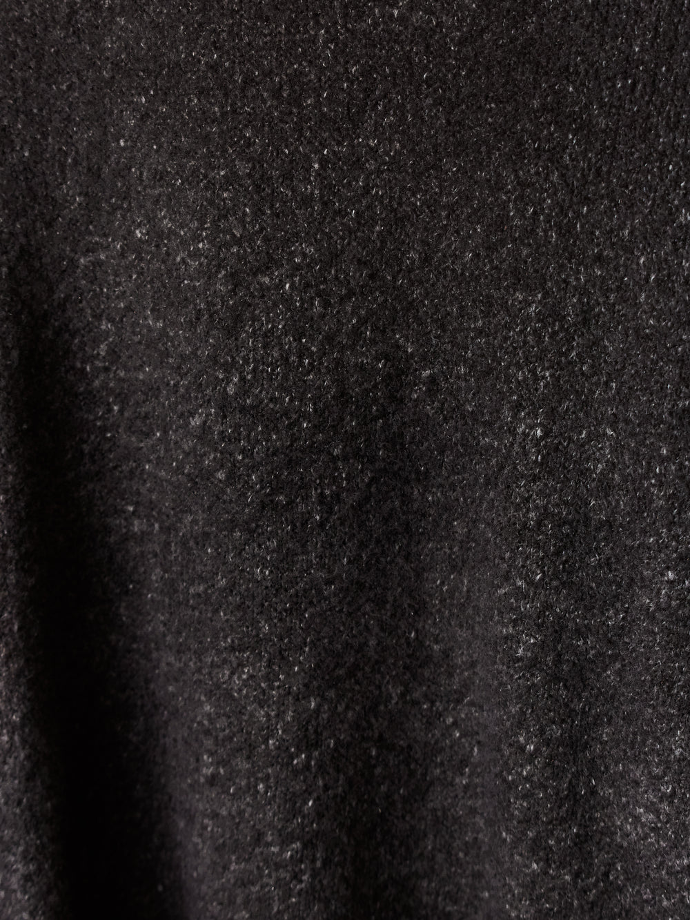 Hand Painted Carded Brushed Cotton High Neck Pullover N/Carruba