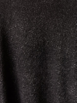Hand Painted Carded Brushed Cotton High Neck Pullover N/Carruba