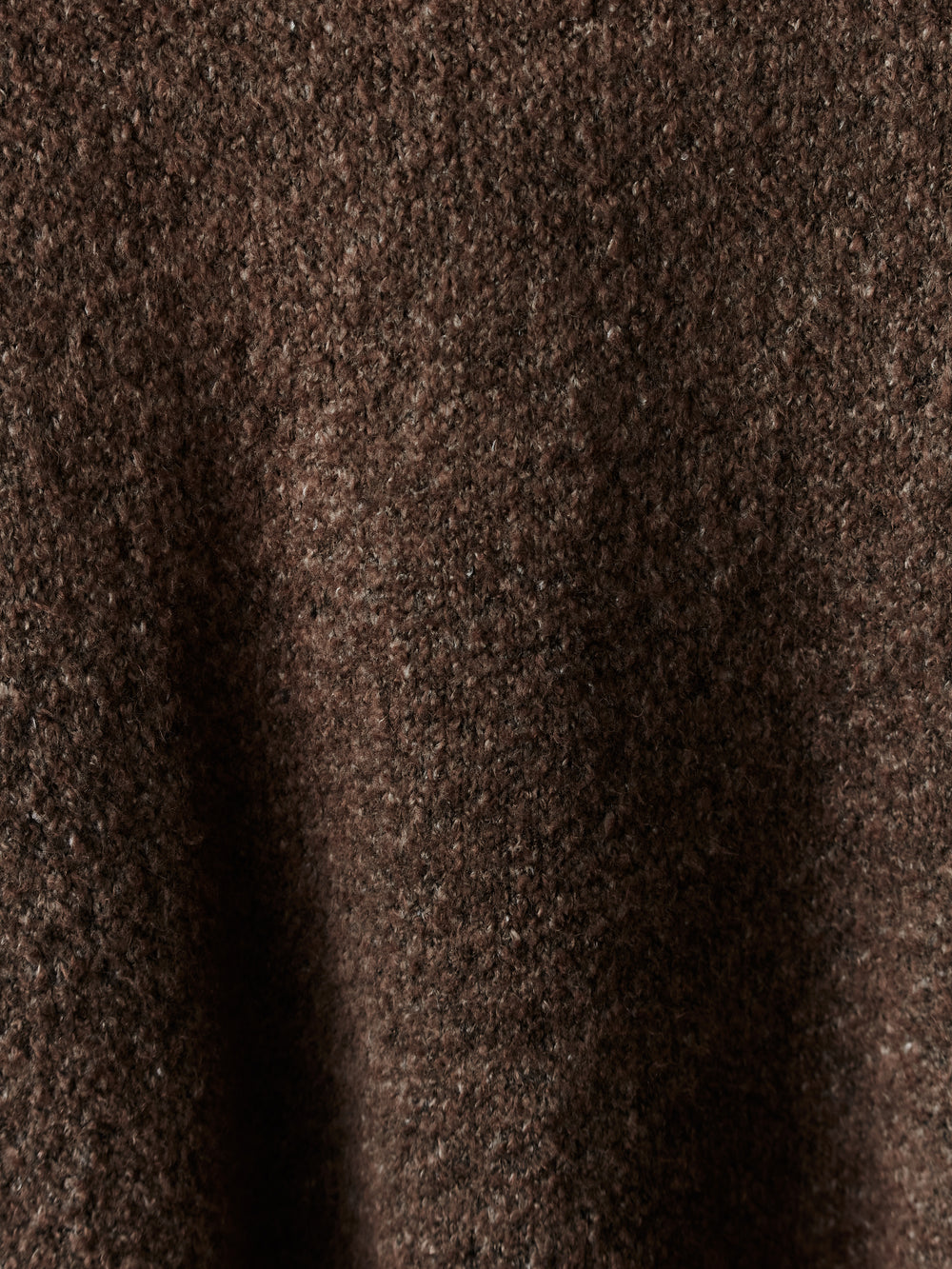 Hand Painted Carded Brushed Cotton High Neck Pullover N/Yak