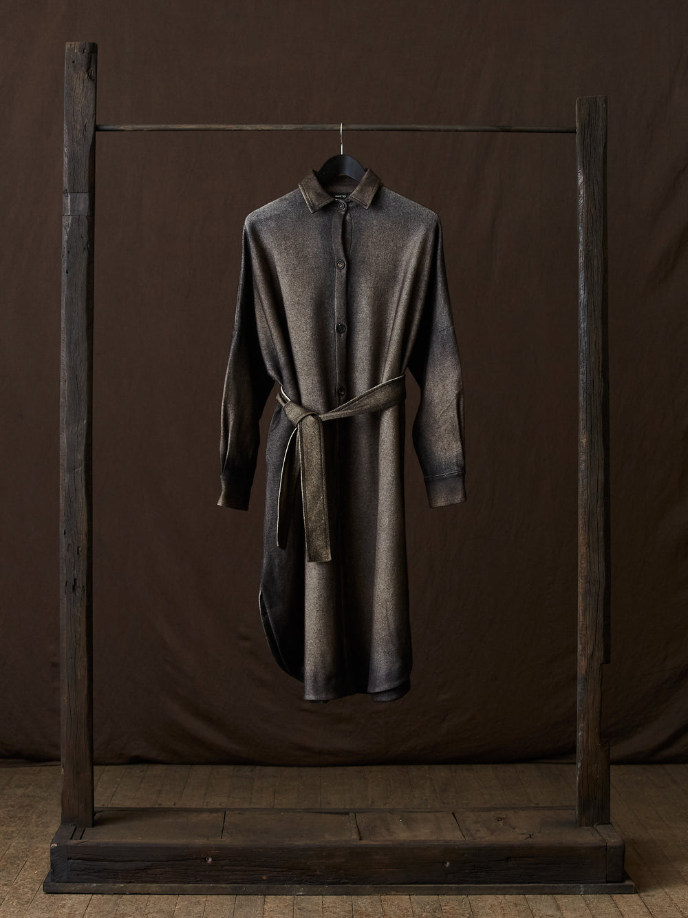 Hand Painted Felted Long Coat N/Carruba