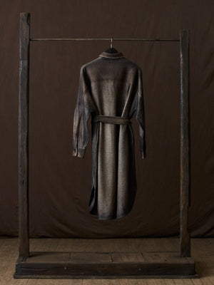 Hand Painted Felted Long Coat N/Carruba