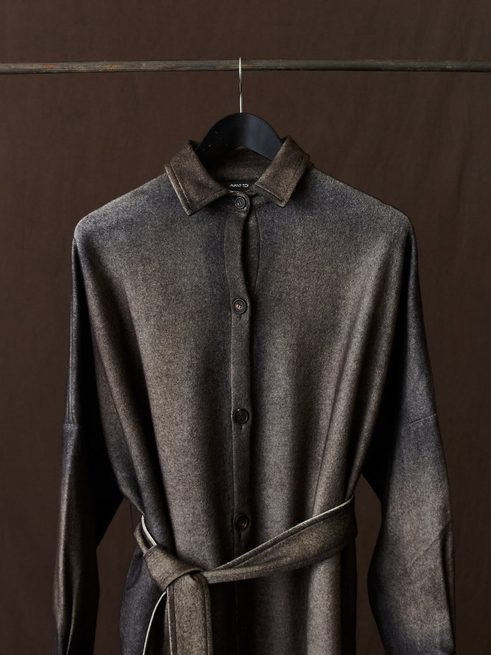 Hand Painted Felted Long Coat N/Carruba