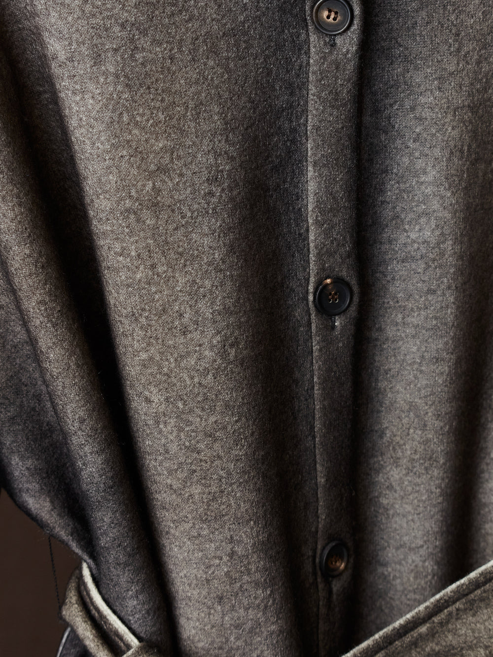 Hand Painted Felted Long Coat N/Carruba