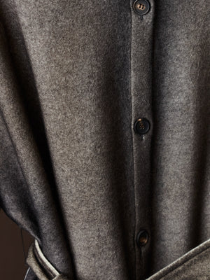 Hand Painted Felted Long Coat N/Carruba