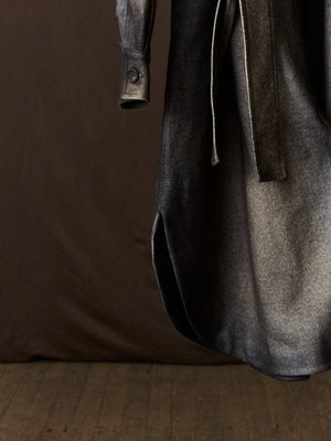 Hand Painted Felted Long Coat N/Carruba