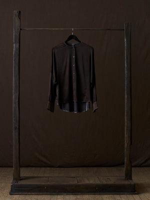 Hand Painted Silk Shirt N/Carruba