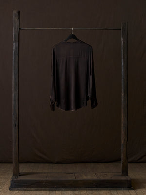 Hand Painted Silk Shirt N/Carruba