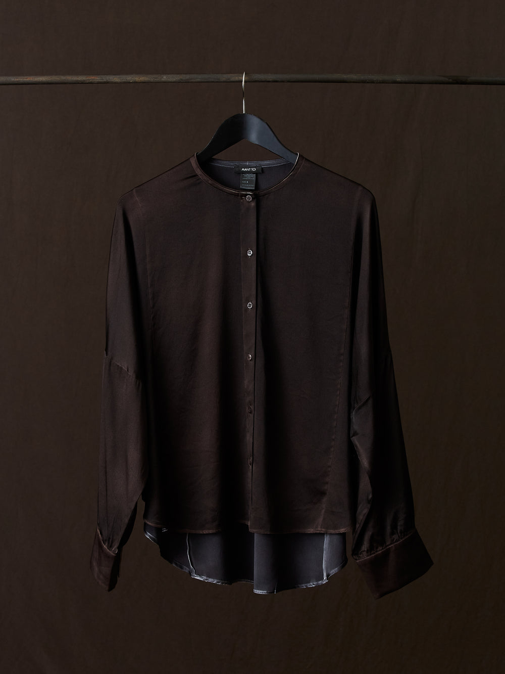Hand Painted Silk Shirt N/Carruba