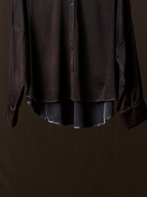 Hand Painted Silk Shirt N/Carruba