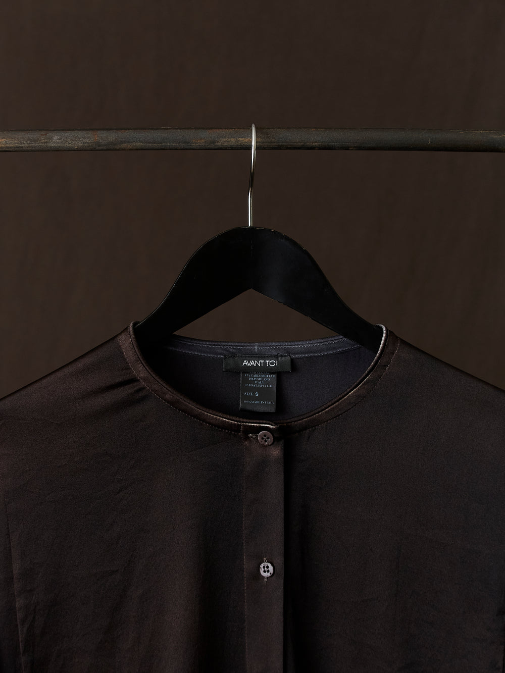 Hand Painted Silk Shirt N/Carruba