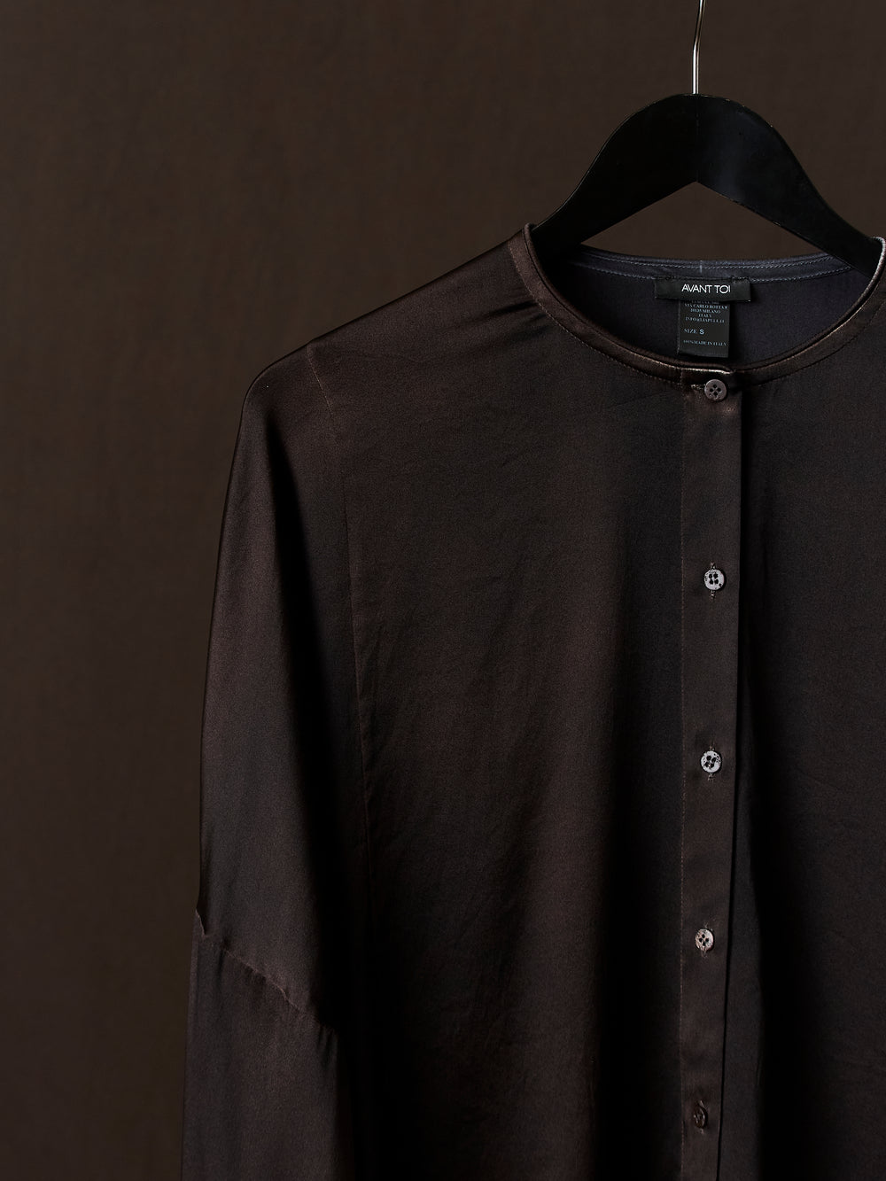Hand Painted Silk Shirt N/Carruba