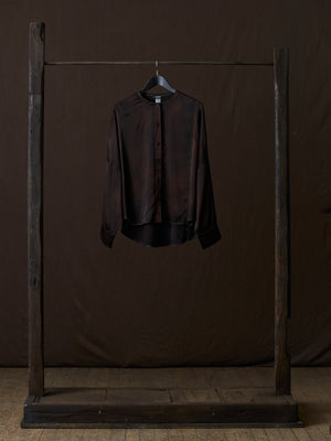 Hand Painted Silk Shirt N/Yak
