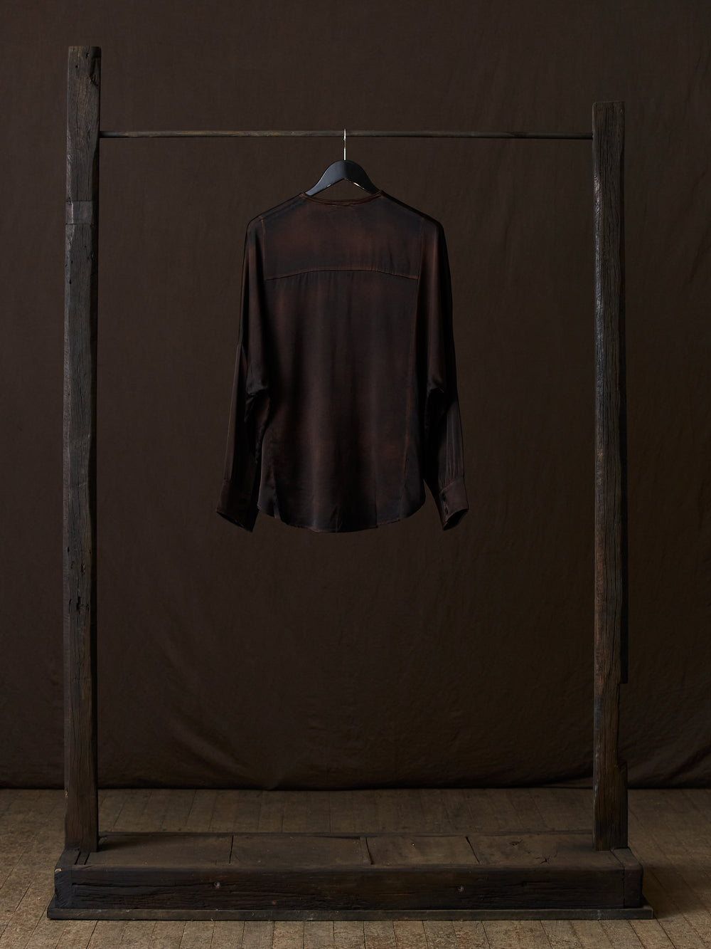 Hand Painted Silk Shirt N/Yak