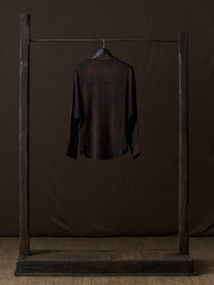 Hand Painted Silk Shirt N/Yak