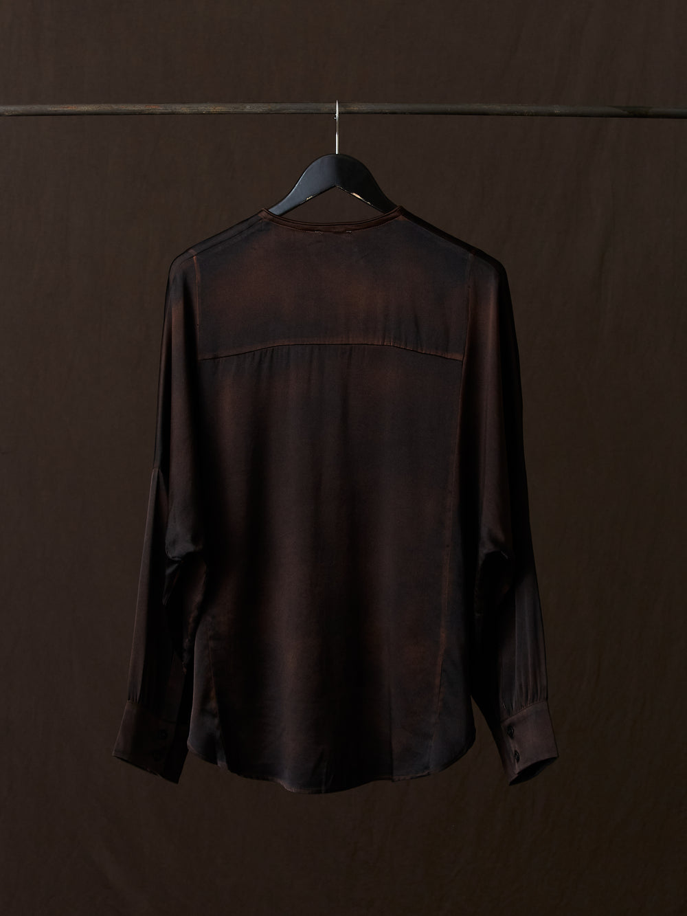 Hand Painted Silk Shirt N/Yak