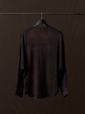 Hand Painted Silk Shirt N/Yak