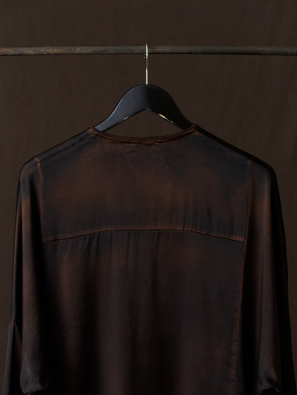 Hand Painted Silk Shirt N/Yak