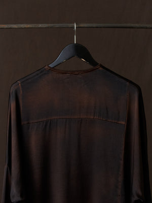 Hand Painted Silk Shirt N/Yak