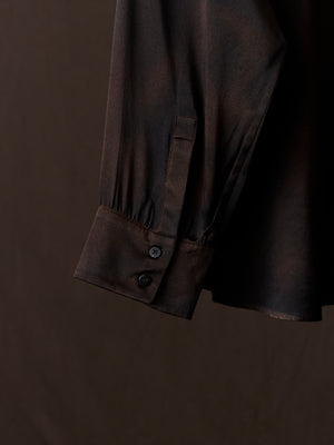 Hand Painted Silk Shirt N/Yak