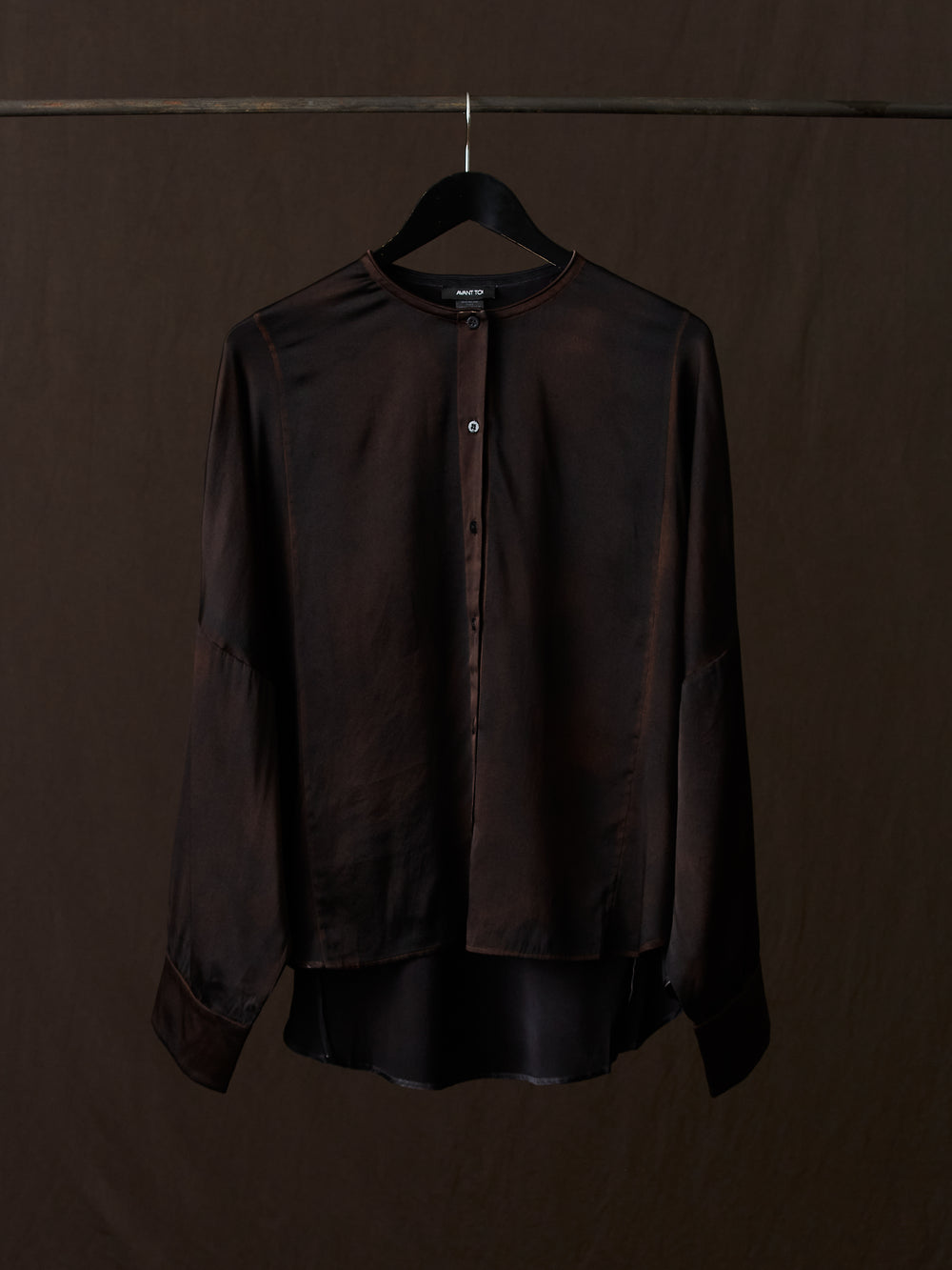 Hand Painted Silk Shirt N/Yak