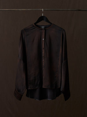 Hand Painted Silk Shirt N/Yak